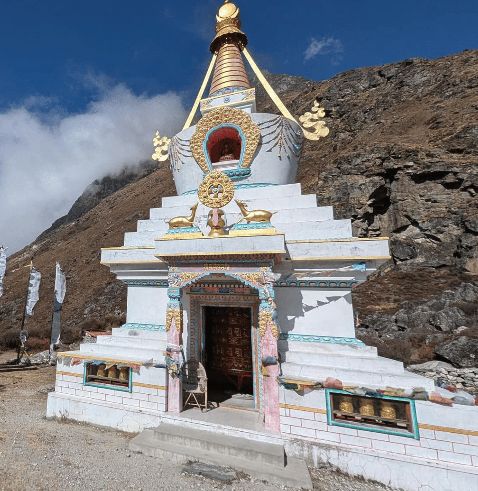 Kyanjin Gompa dans la vallée du Langtang
